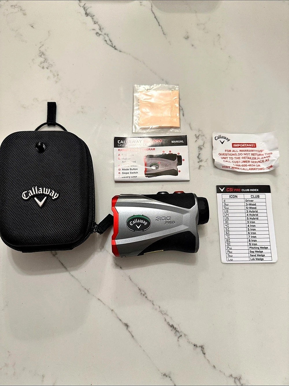 Callaway 300 Pro Laser Rangefinder Gray & Black